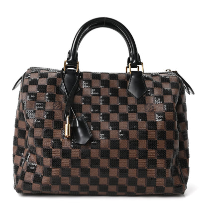 Damier Paillettes Speedy 30 Black