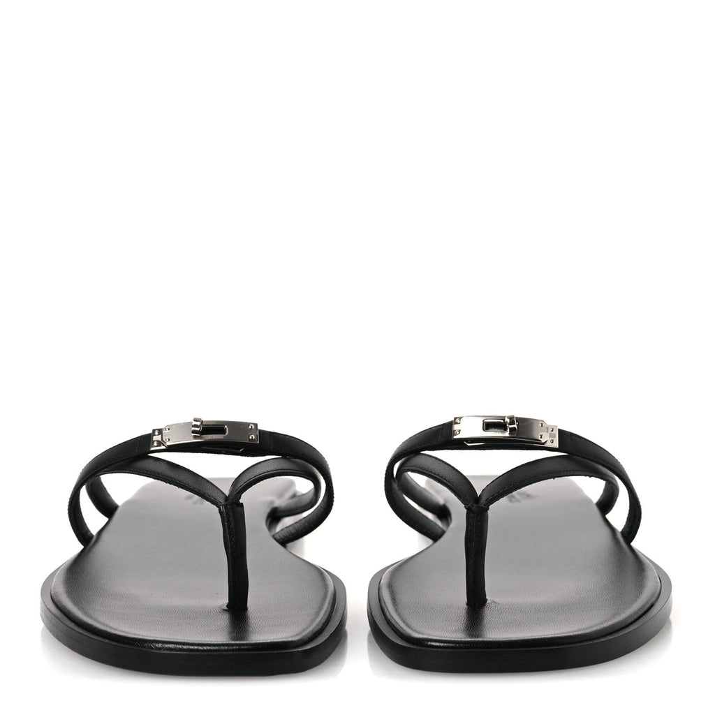 Calfskin Miss Sandals 39 Black