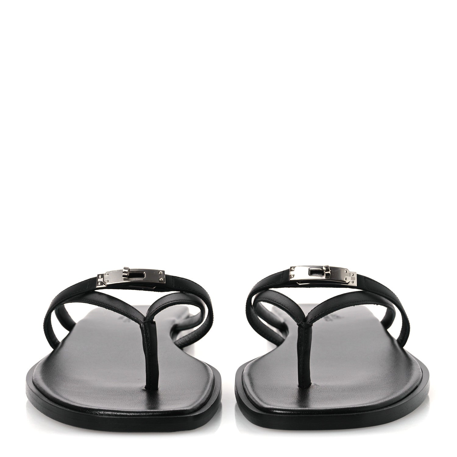 Calfskin Miss Sandals 39 Black