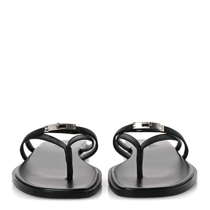 Calfskin Miss Sandals 39 Black