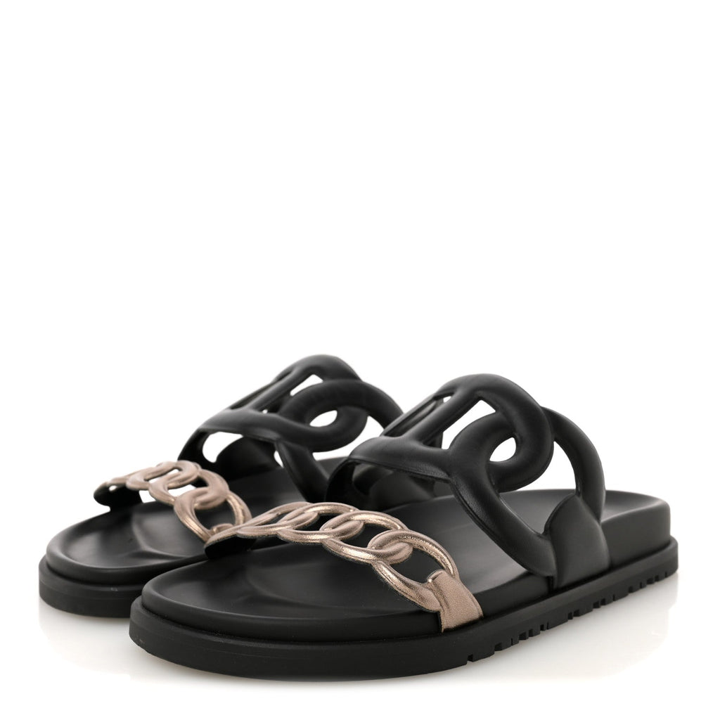 Nappa Extra Sandals 36.5 Black Mordore