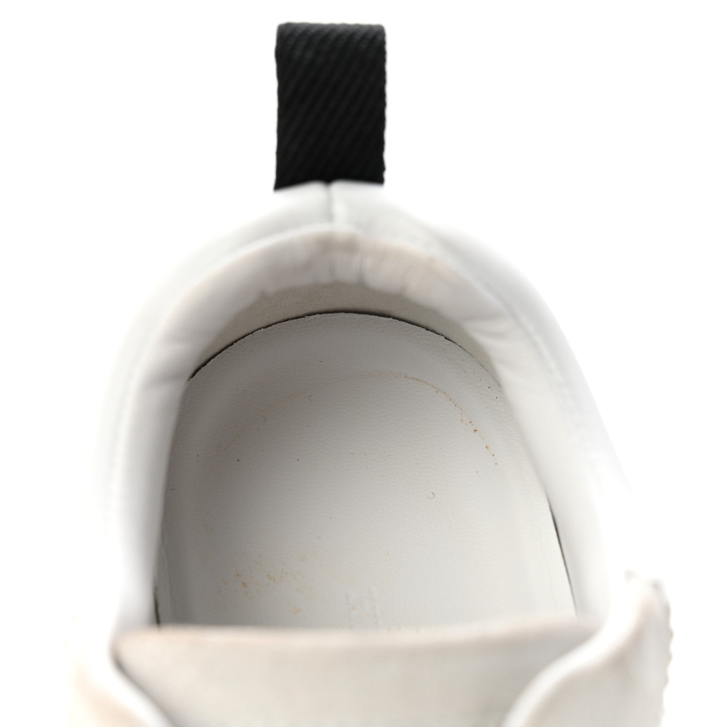 Calfskin Suede Goatskin Bouncing Sneakers 35.5 White Black