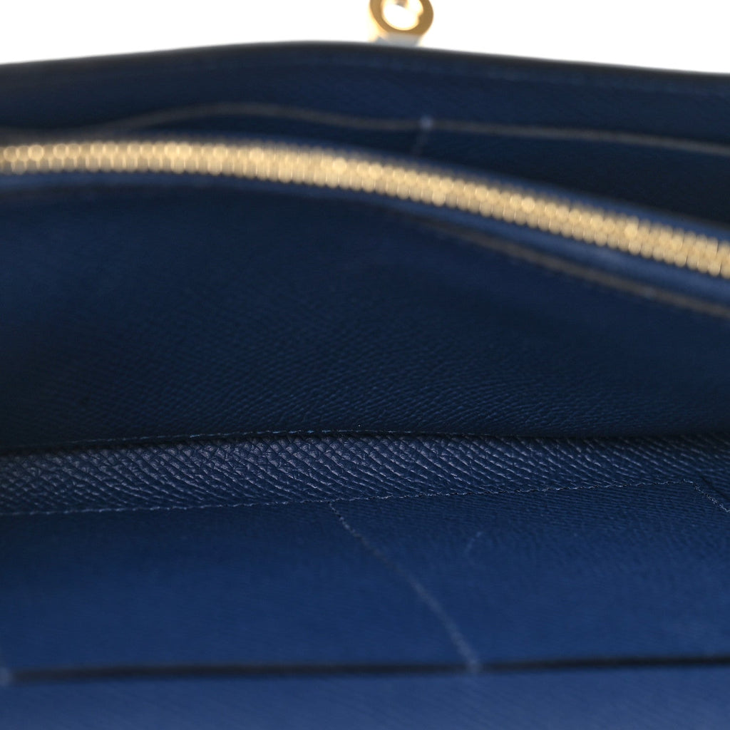 Epsom Kelly Wallet To Go Bleu Navy
