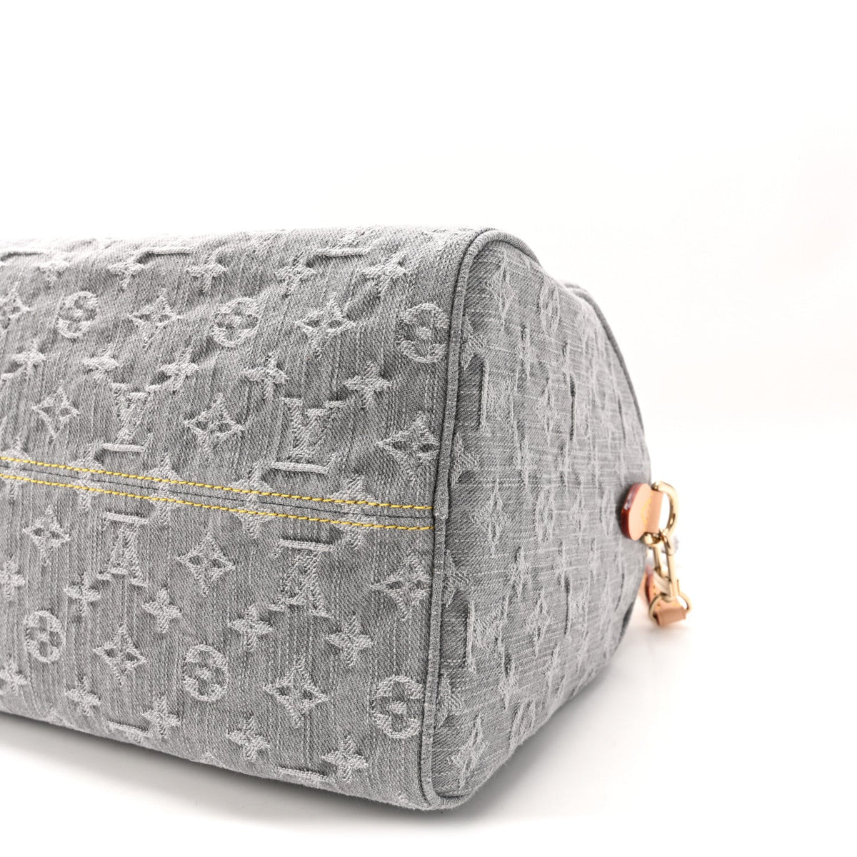 Monogram Denim Speedy Soft 30 Washed Gray