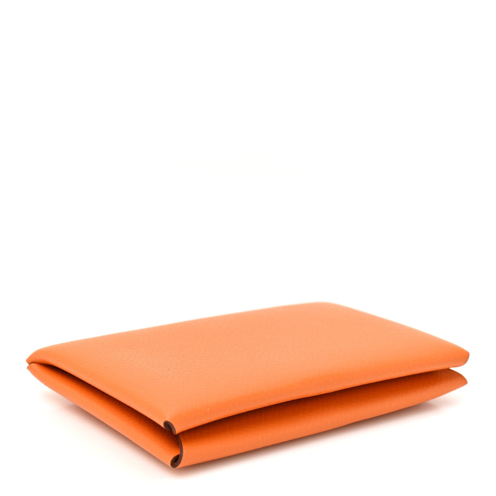 Epsom Calvi Card Case Orange