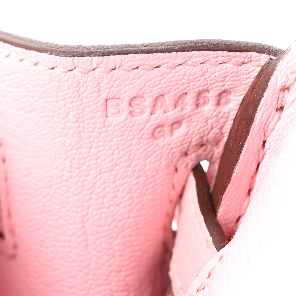 Togo Horseshoe Birkin 25  Bleu Pale Rose Sakura