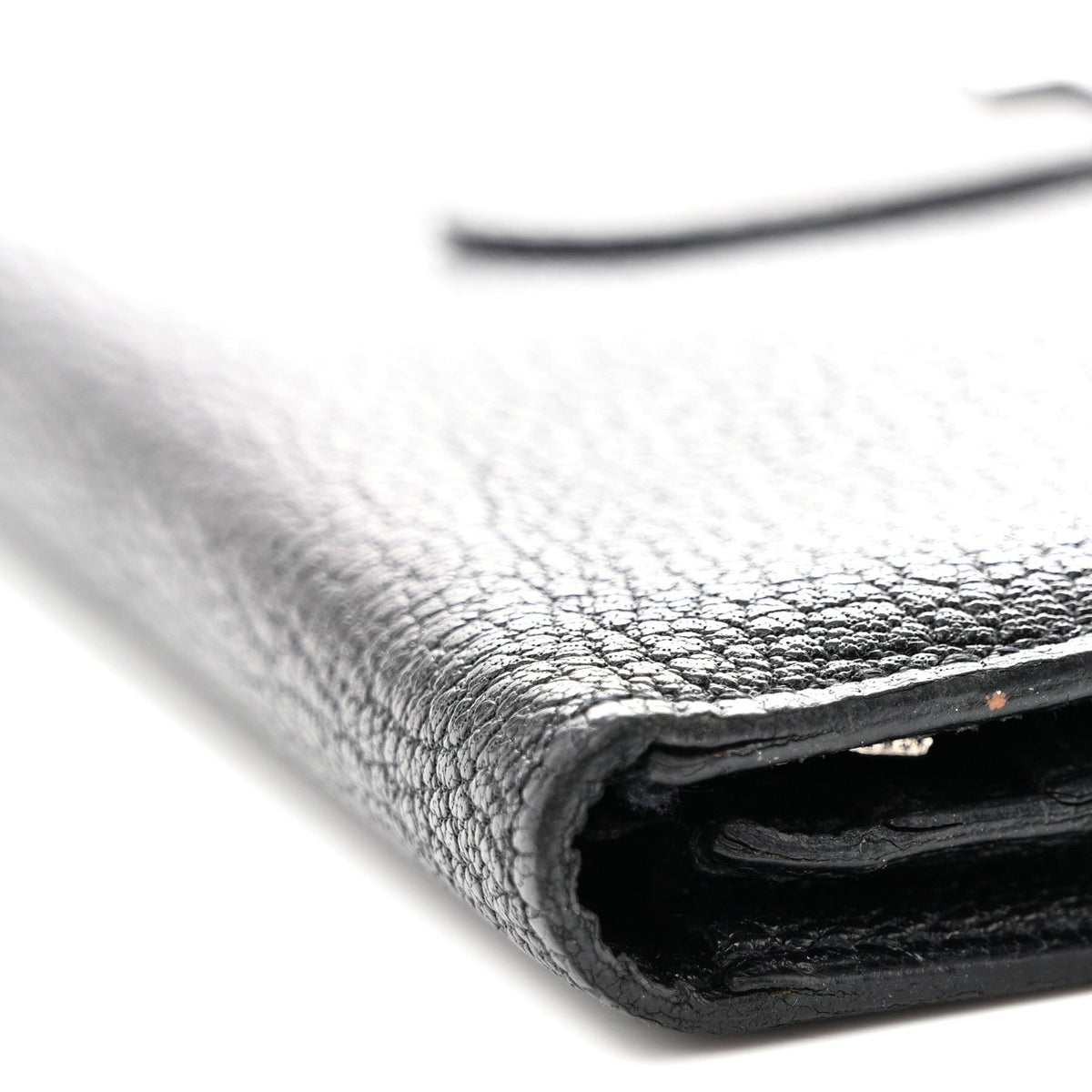 Chevre Mysore Bearn Gusset Wallet Black