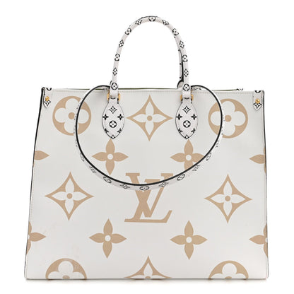 Monogram Giant Onthego GM Kaki Beige
