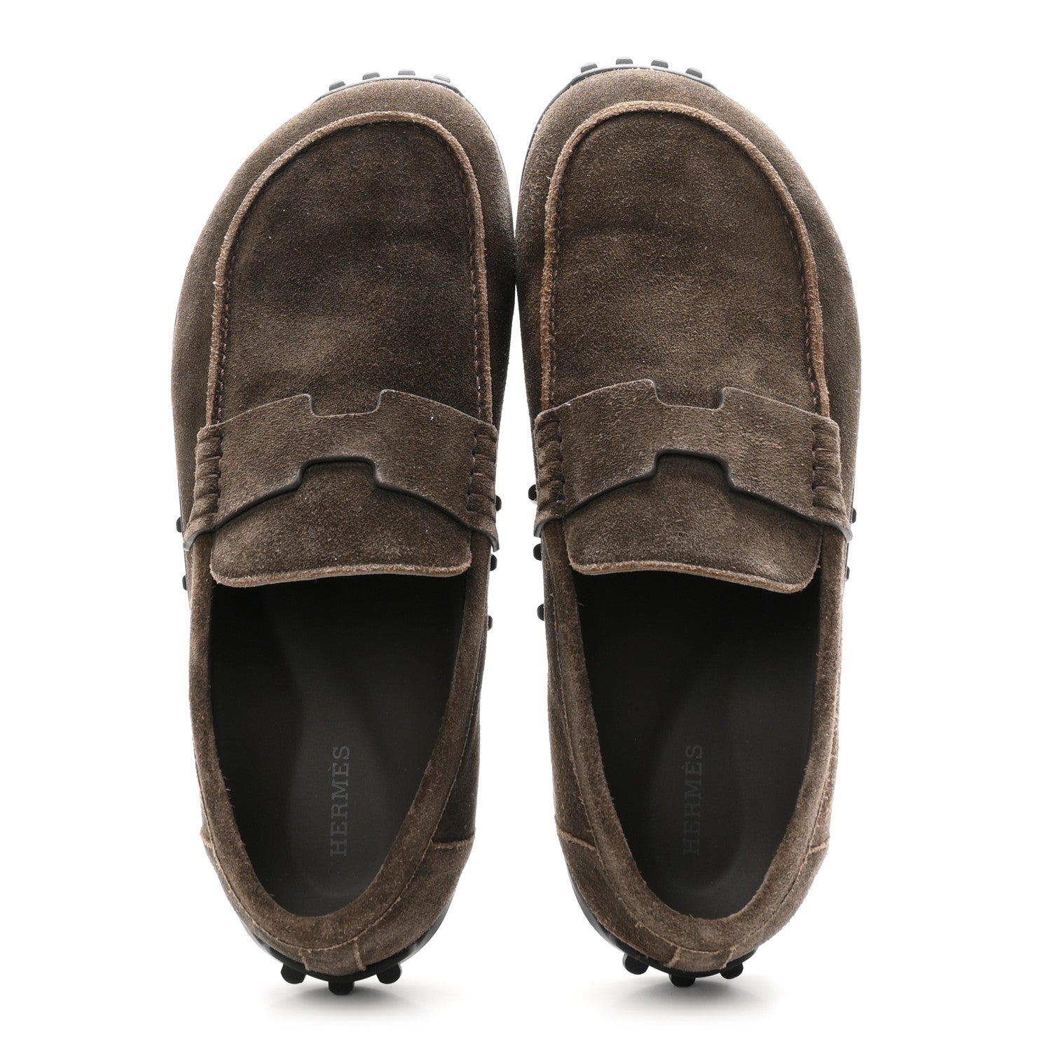 Suede Calfskin Mens Lazy Loafers 42 Ecorce