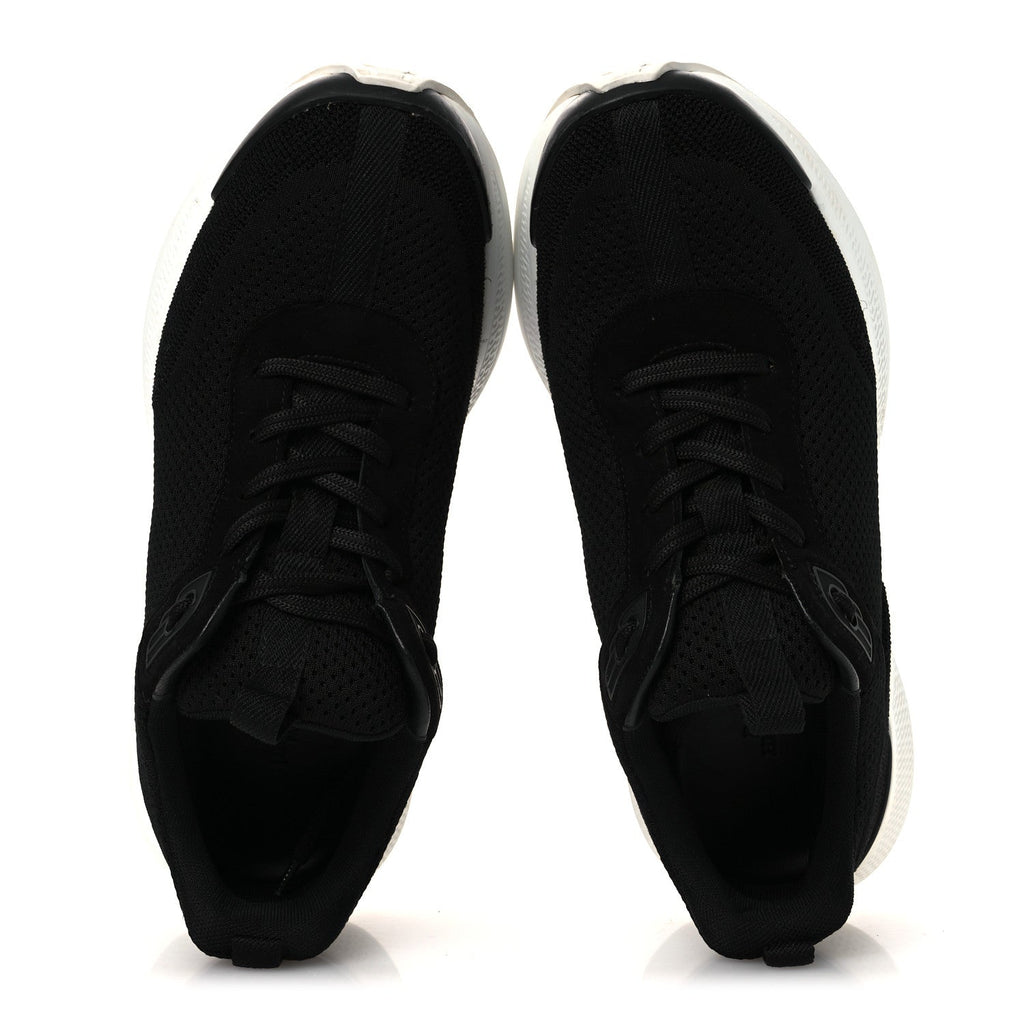 Technical Knit Suede Heros Sneakers 40 Black