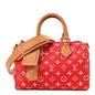 Soft Calfskin Monogram Speedy P9 Bandouliere 25 Red