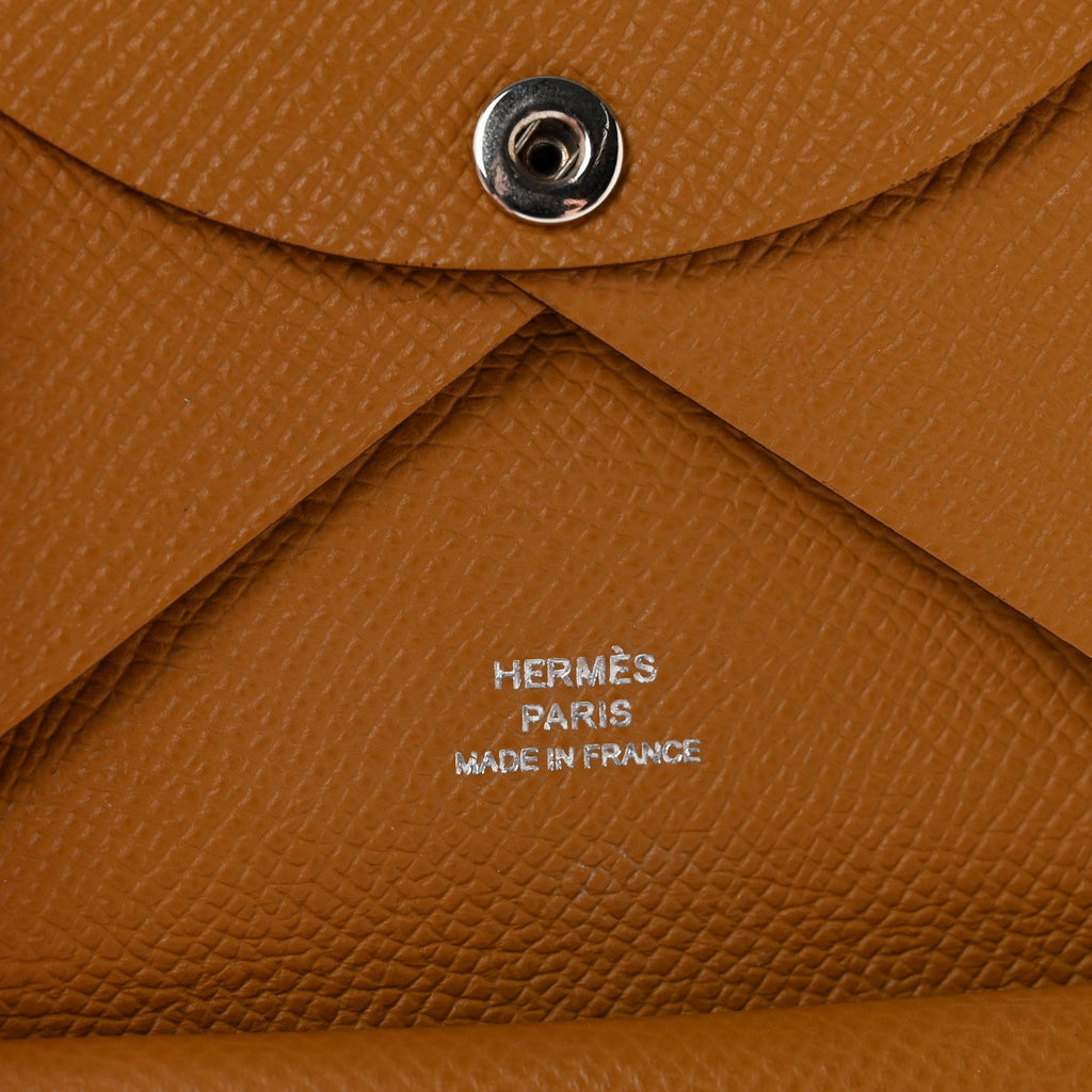 Epsom Calvi Duo Card Case Biscuit