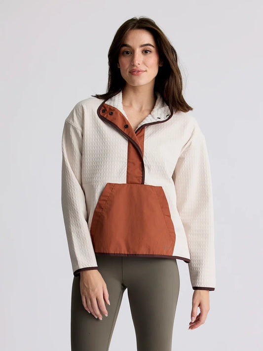 Free Fly Gridback Fleece Snap Pullover - Women's