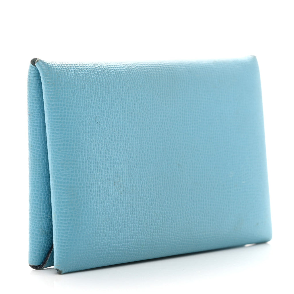 Epsom Calvi Card Case Celeste
