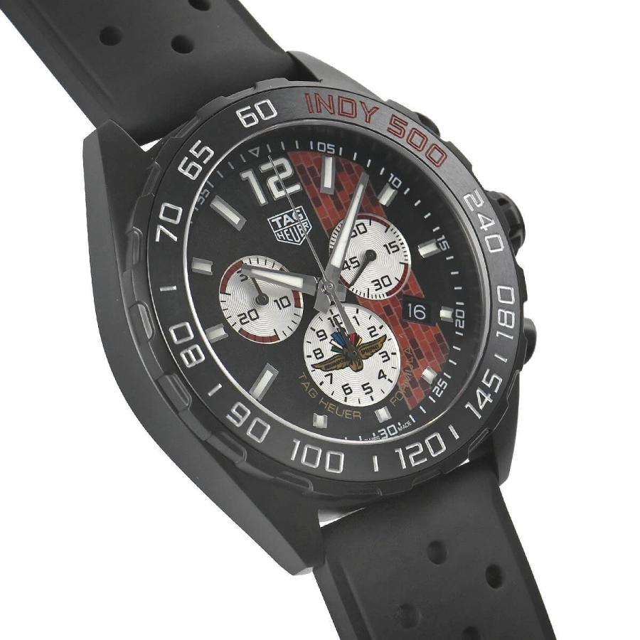 Tag Heuer Formula 1 Indy 500 Limited Edition Chronograph Black Dial Black Rubber Strap Watch for Men - CAZ101AD.FT8024