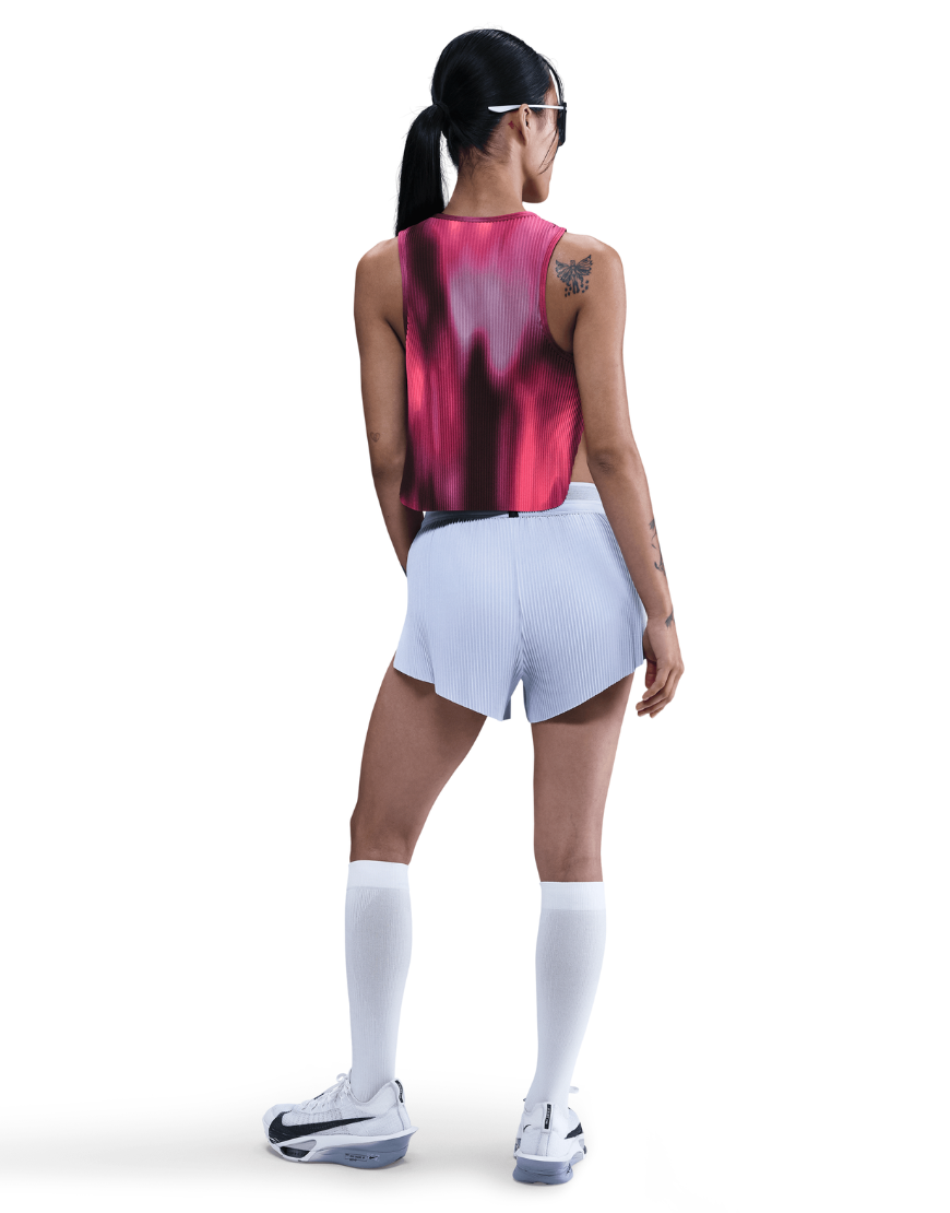 Women's DriFIT AeroSwift Faith Kipyegon Running Tank: Rush Fuchsia | Burgundy Crush