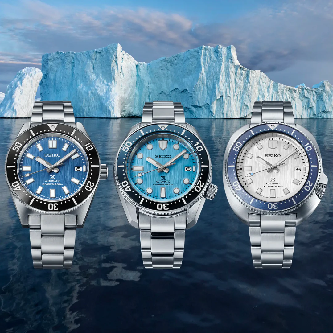 Seiko Prospex Glacier Save The Ocean Special Edition Automatic Blue Dial Silver Steel Strap Watch for Men - SPB299J1