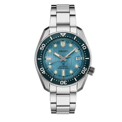 Seiko Prospex Glacier Save The Ocean Special Edition Automatic Blue Dial Silver Steel Strap Watch for Men - SPB299J1