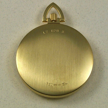 Longines 18kt Gold Mens Open Face Swiss Pocket Watch Gold Dial L7.029.6.44.1