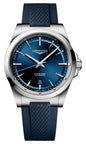 Longines Conquest Automatic Stainless Steel Blue Dial Blue Rubber Strap Date Mens Watch L3.830.4.92.9