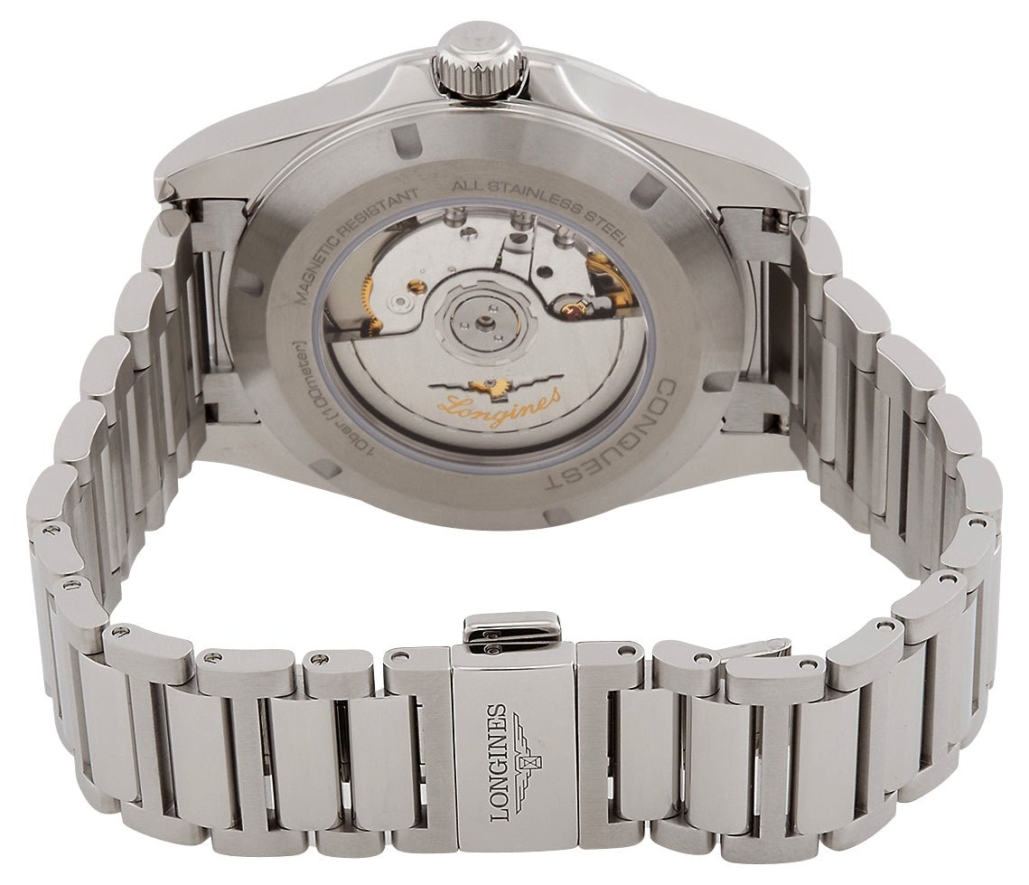 Longines Conquest Automatic Stainless Steel Green Dial Date Mens Watch L3.830.4.02.6