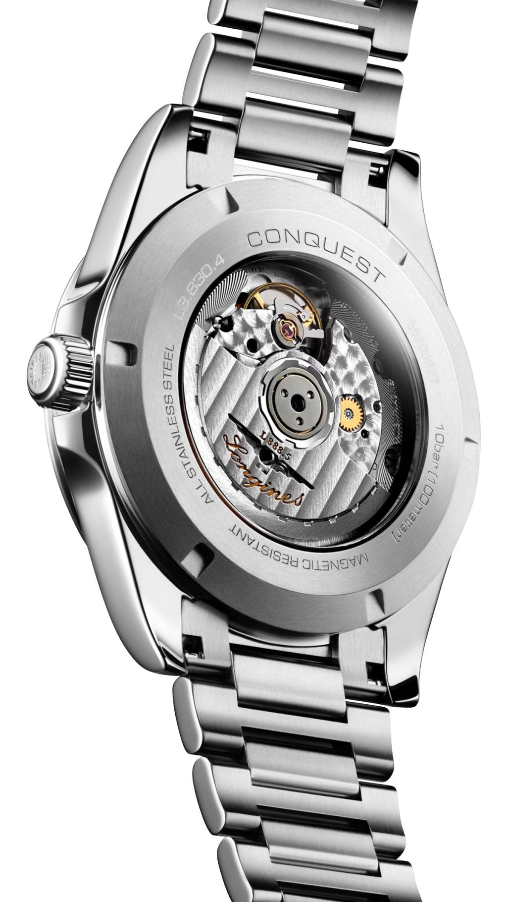 Longines Conquest Automatic Stainless Steel Green Dial Date Mens Watch L3.830.4.02.6