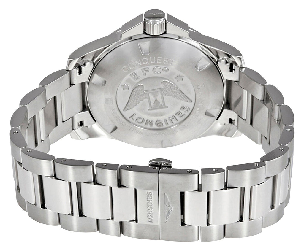 Longines Conquest Automatic Stainless Steel Silver Dial Date Divers Mens Watch L3.778.4.76.6