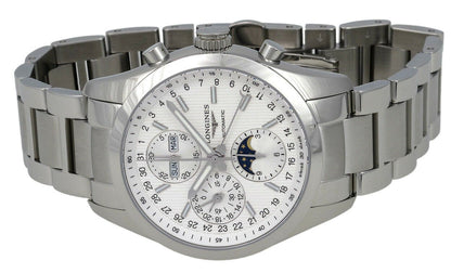 Longines Conquest Classic Automatic Chronograph Moonphase Mens Watch Calendar L2.798.4.72.6