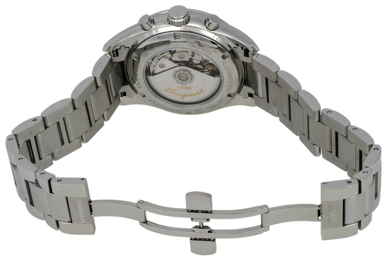 Longines Conquest Classic Automatic Chronograph Moonphase Mens Watch Calendar L2.798.4.72.6