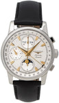 Longines Conquest Heritage Automatic Chronograph Moonphase Silver Dial Day-Date-Month Mens Watch L1.642.4.77.2