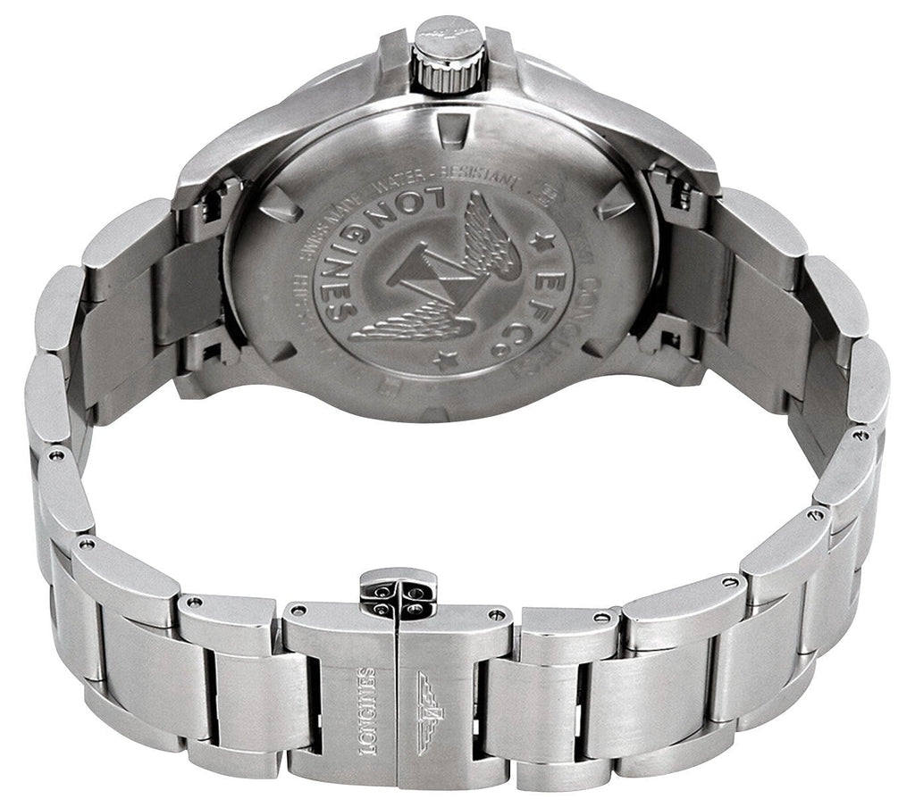 Longines Conquest V.H.P. Stainless Steel Blue Dial Perpetual Calendar Date Quartz Mens Watch L3.716.4.96.6