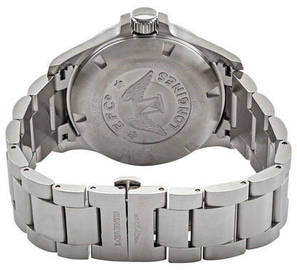 Longines Conquest V.H.P. Stainless Steel Silver Dial Perpetual Calendar Date Quartz Mens Watch L3.726.4.76.6