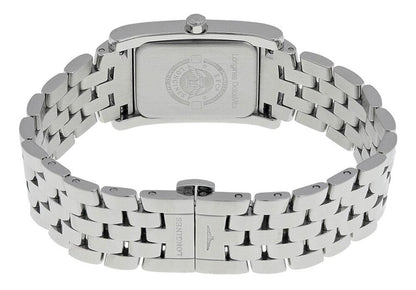 Longines DolceVita Stainless Steel Mother-Of-Pearl Dial Diamonds Rectangle Quartz Womens Watch L5.502.0.97.6
