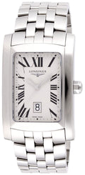 Longines DolceVita XL Silver Dial Date Quartz Stainless Steel Mens Watch L5.686.4.71.6