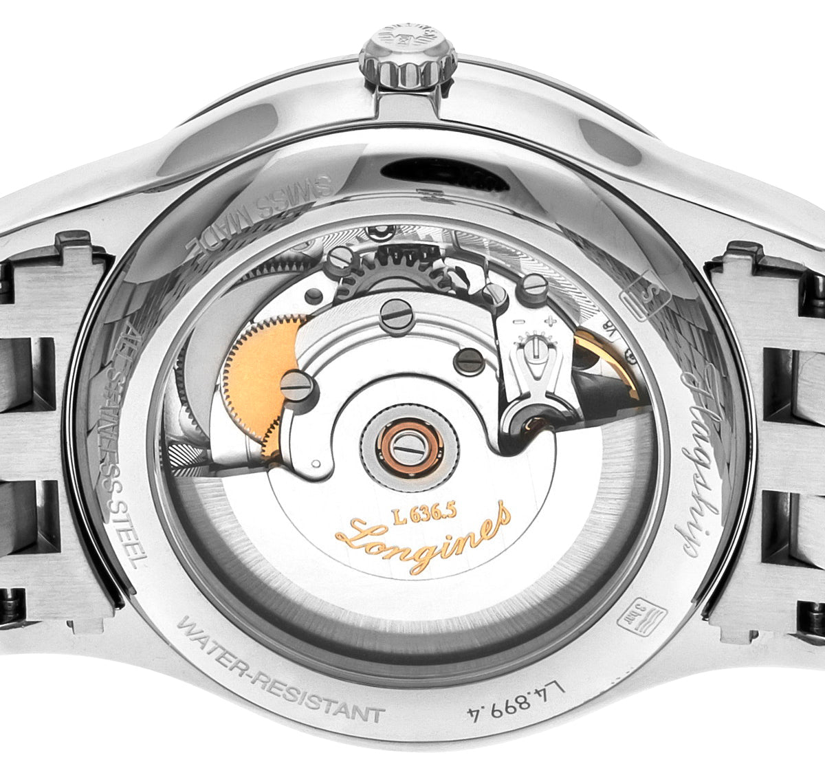 Longines Flagship Automatic Stainless Steel White Dial Day/Date Mens Watch L4.899.4.21.6