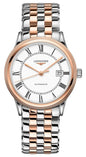 Longines Flagship Automatic Two-Tone Stainless Steel White Dial Date Mens Watch L4.984.3.91.7