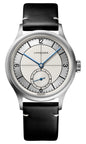 Longines Heritage Classic Automatic Stainless Steel Silver Dial Black/Blue Interchangeable Leather Strap Mens Watch L2.828.4.73.0