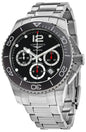 Longines HydroConquest Automatic Chronograph Stainless Steel Black Dial Date Divers Mens Watch L3.883.4.56.6