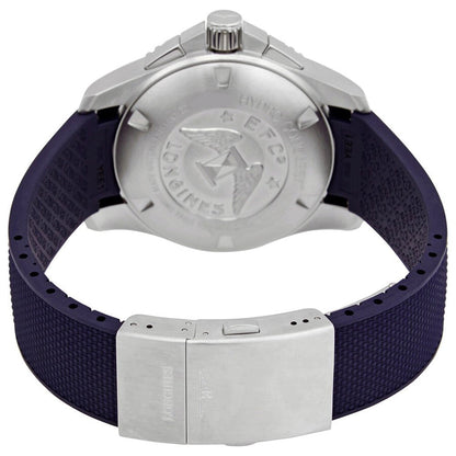 Longines HydroConquest Automatic Chronograph Stainless Steel Blue Dial Blue Rubber Strap Date Divers Mens Watch L3.883.4.96.9