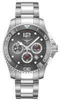 Longines HydroConquest Automatic Chronograph Stainless Steel Gray Dial Date Divers Mens Watch L3.883.4.76.6
