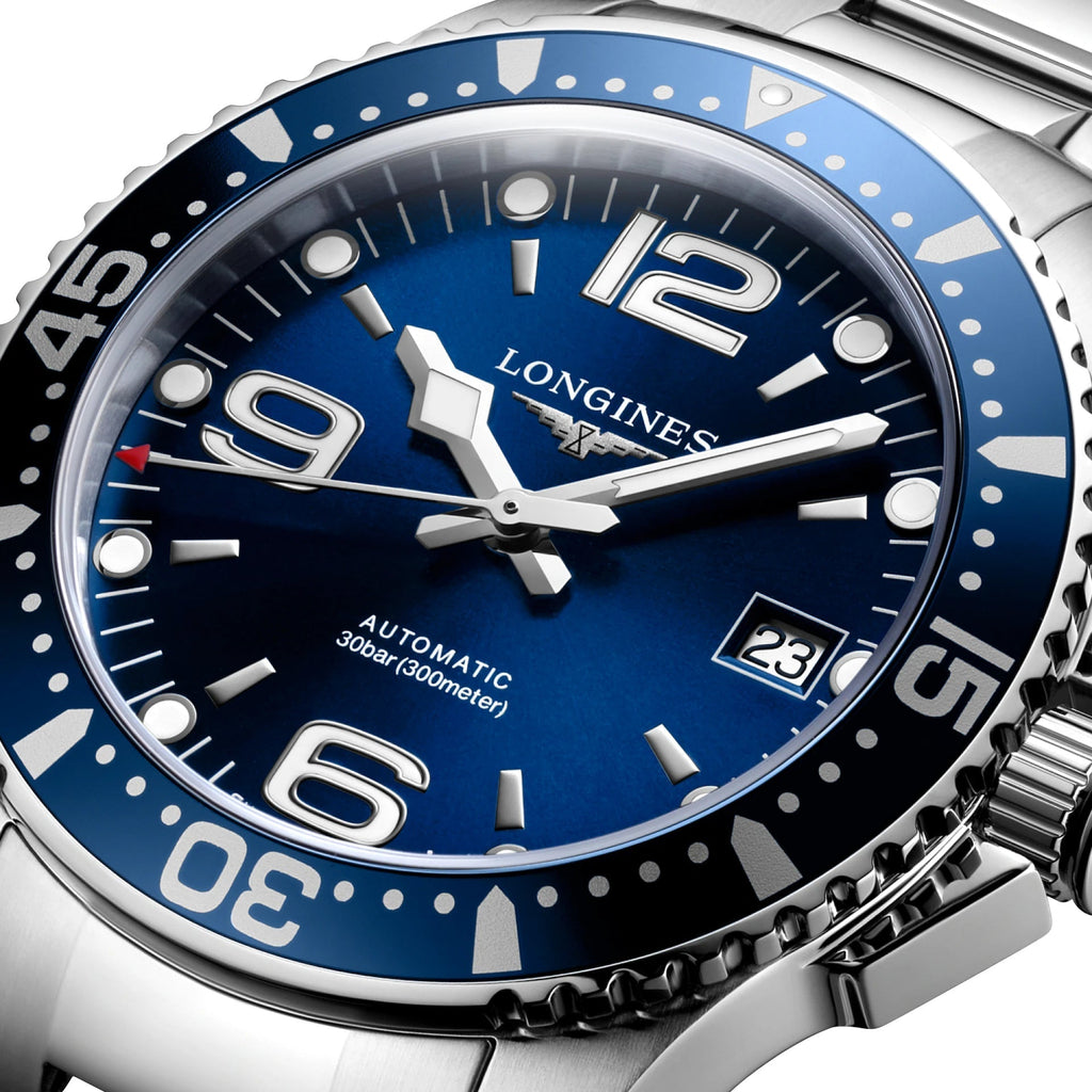 Longines HydroConquest Automatic Stainless Steel Blue Dial Date Divers Mens Watch L3.741.4.96.6