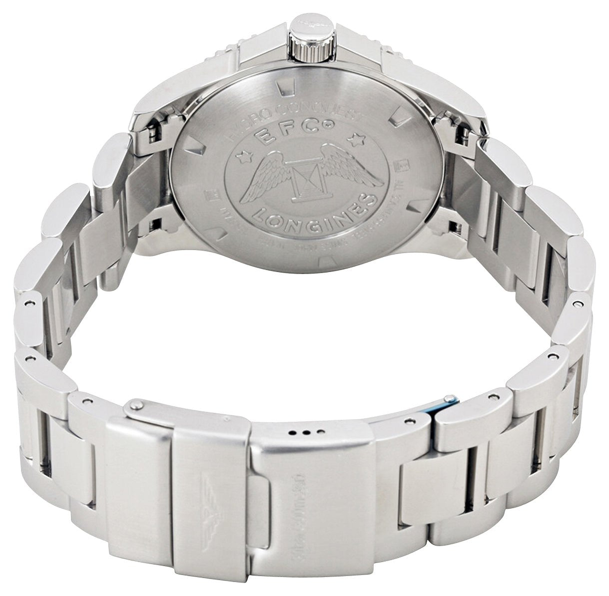 Longines HydroConquest Stainless Steel Black Dial Date Divers Quartz Mens Watch L3.730.4.56.6