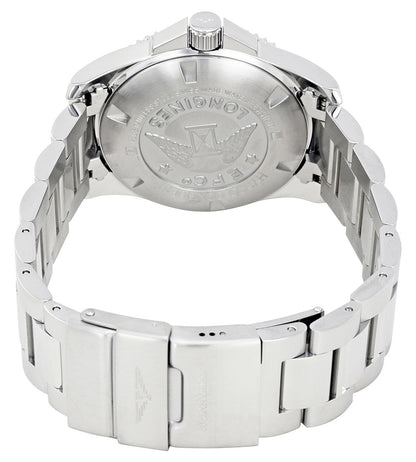 Longines HydroConquest Stainless Steel Black Dial Date Divers Quartz Mens Watch L3.740.4.56.6