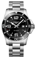 Longines HydroConquest Stainless Steel Black Dial Date Divers Quartz Mens Watch L3.840.4.56.6