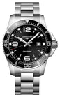 Longines HydroConquest Stainless Steel Black Dial Date Divers Quartz Mens Watch L3.840.4.56.6