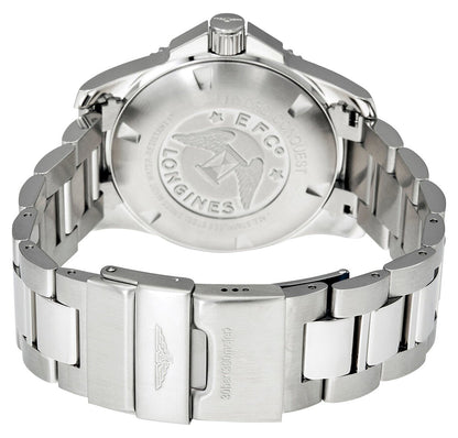 Longines HydroConquest Stainless Steel Black Dial Date Divers Quartz Mens Watch L3.840.4.56.6