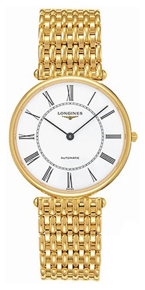 Longines La Grande Classique 18K Yellow Gold Automatic White Dial Unisex Watch L4.738.6.11.6