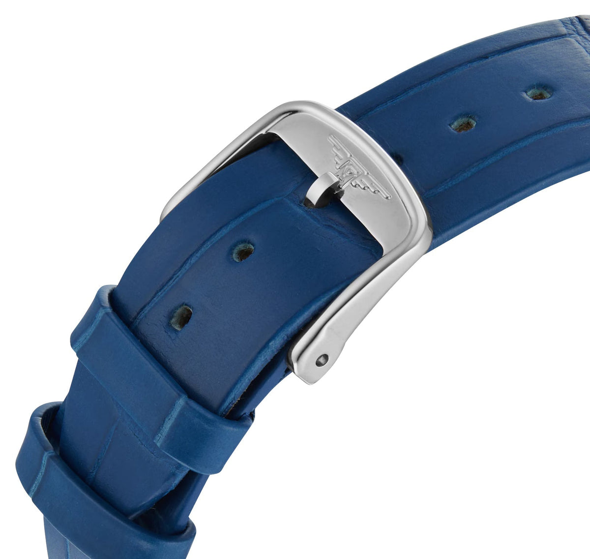 Longines La Grande Classique Monochrome Stainless Steel Blue Dial Blue Leather Strap Diamonds Quartz Womens Watch L4.523.0.90.2