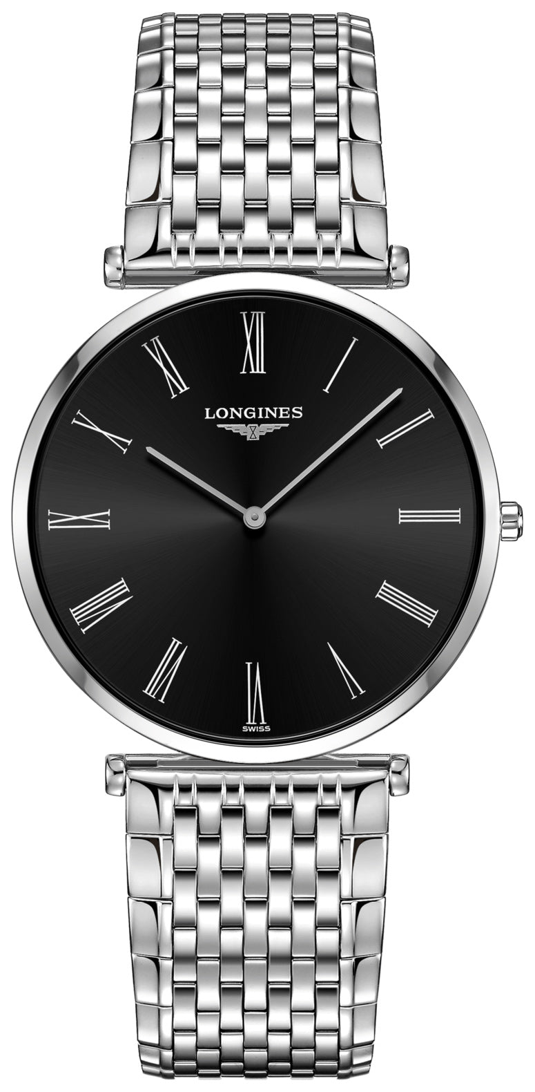 Longines La Grande Classique Stainless Steel Black Dial Quartz Mens Watch L4.766.4.51.6