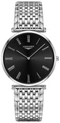 Longines La Grande Classique Stainless Steel Black Dial Quartz Mens Watch L4.766.4.51.6